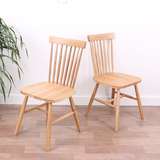 北欧宜家创意实木温莎椅 美式乡村餐桌餐椅简约现代家具椅子组合