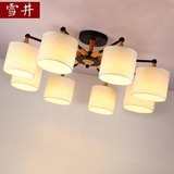 美式卧室灯现代简约led吸顶灯木质客厅灯房间餐厅灯日式韩式灯具