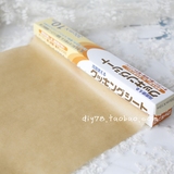 日本进口烘焙纸 牛皮纸色硅油纸 防油纸 防粘纸 烤箱纸 烤盘纸