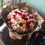 99朵多色玫瑰花束生日求婚送朋友北京鲜花店同城快递速递配送送花