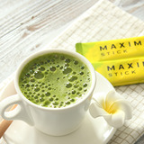 日本进口冲调AGF/MAXIM 速溶宇治抹茶牛奶拿铁(4本入)60g泡沫奶茶