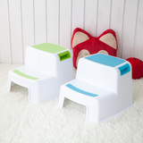 凳加厚儿童塑料凳双层脚踏垫增高凳宝宝垫脚凳小板凳凳子浴室防滑