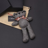新款韩国纯手工泰迪熊包包挂件钥匙扣女挂饰毛绒公仔小熊挂件