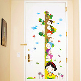 创意卡通墙贴纸可移除卧室客厅儿童房幼儿园量身高贴防水墙饰贴画