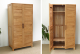 日式纯实木家具大衣柜白橡木卧室家具收纳衣橱储物柜组合环保