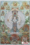 热卖西藏佛像 尼泊尔唐卡画像 织锦画丝绸绣 千手观音唐卡刺绣