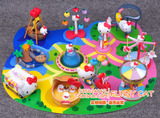 Hello Kitty凯蒂猫KT游乐园场景限量版手办公仔玩具摆件11款超值