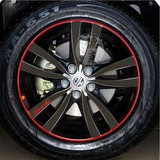 名爵MG6轮毂贴纸 名爵6专用轮毂碳纤维贴纸改装轮胎车贴贴装饰 A