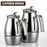 CAFEDE KONA摩卡壶 不锈钢意式经典意大利加厚家用鸭嘴 煮咖啡壶