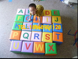 儿童软体玩具*幼儿园软体字母多功能方块积木*亲子园数字方块凳子