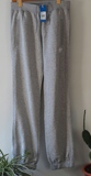 经典款adidas(三叶草)V33023灰色男运动裤  纯棉内加绒保暖