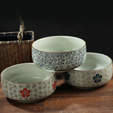 日式韩式创意陶瓷碗 景德镇8寸大汤碗 釉下彩手绘餐具排骨碗面碗