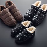 2016冬季新款儿童雪地靴PU皮女童鞋男童靴子宝宝短靴防水防滑保暖