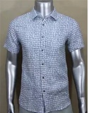 2015年利郎正品夏季新款商务休闲男士短袖修身衬衫衣5XXC0231Y