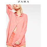 ZARA TRF 女装 条纹长版衬衫 07521371926