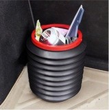 汽车用迷你魔术置物箱 折叠伸缩垃圾桶 水桶 车载垃圾桶 4L置物桶