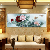 现代客厅装饰画新中式挂画沙发背景墙画餐厅卧室办公室国色天香