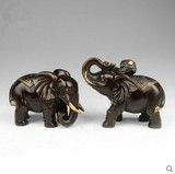 包邮纯铜大象摆件 招财铜象一对家居风水装饰工艺品礼品