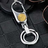 正品欧美达OMD金属不锈钢双环钥匙扣3603汽车钥匙圈腰挂扣可脱卸