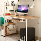 电脑桌台式家用小型书桌写学习桌简桌子电脑桌台式书桌书架组合