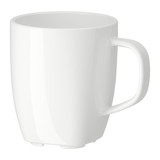 宜家杯子正品代购 365咖啡杯子石陶瓷卡布奇诺杯高档 马克杯白色