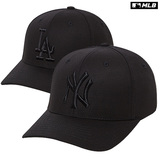 韩国正品MLB运动大牌代购直邮 16新男女纯黑色字母LA/NY/P棒球帽