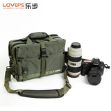 LOVEPS便携单肩摄影包 佳能700D索尼康专业单反斜跨多功能相机包