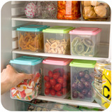 可叠加有盖厨房密封罐盒塑料收纳盒保鲜盒冰箱橱柜杂粮储物罐米桶