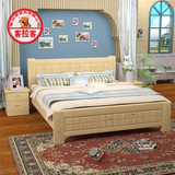 纯实木床 原木床 实木床松木床 实木单人床 实木床1.8米 1.2米床