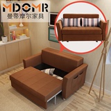 曼蒂摩尔 沙发床 可折叠储物 实木双人三人1.2米1.5米1.8米多功能