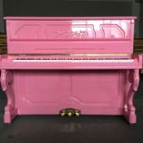 白色钢琴 粉色钢琴定制 韩国三益 原则二手钢琴 三益su630