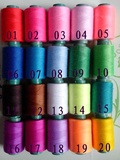 手工缝纫线 刺绣线 单股细纱线 20种颜色 每卷300米左右 1元1卷