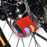 zentorack国家专利密码碟刹锁 自行车电动车摩托车碟锁防盗锁刹车
