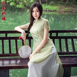 2016新款短袖夏装中国风中式复古女装汉服女连衣裙女