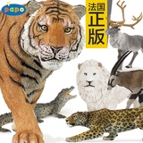 正品papo仿真野生动物模型玩具 狮子老虎美洲豹鳄鱼儿童塑胶玩偶