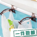 创意橱柜门后垃圾袋架子 可折叠塑料袋挂钩 垃圾袋手提袋收纳挂架
