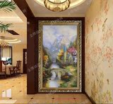 纯手绘油画风景画家装饰欧式客厅餐厅卧室玄关装饰山水油画h064