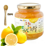 韩国原装进口 韩福10.2蜂蜜柠檬柚子茶1000g 果肉冲饮 柠檬茶1kg