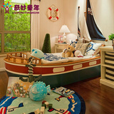 奇妙童年定制实木儿童床美式游艇床男孩女孩创意航海儿童床宝宝床