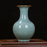 景德镇陶瓷花瓶 结婚礼品青瓷客厅插花瓶瓷器工艺品摆件家居饰品