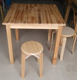 现代简约餐桌吃饭桌小户型实木餐桌椅子凳子餐桌长方形正方形餐台