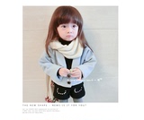 童装新款羊绒外套 韩版女童羊毛呢子外套 欧美女宝宝短款小西装潮