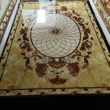 佛山瓷砖镀金抛晶砖地毯拼花砖1.2X1.8客厅地板砖地心拼图砖 微晶