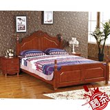新款特价柏木床 双人床 全实欧式木床 卧室家具 成都家具厂价直销