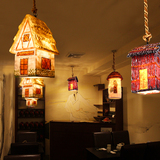 欧式吊灯创意阳台灯 创意个性田园餐厅酒吧过道走廊玄关单头吊灯