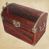 红木雕花收纳箱 实木雕刻珠宝盒 红酸枝首饰盒 珠宝箱 红木工艺箱