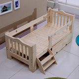 2016新款实木床婴儿童床宝宝小床 男童女童睡床单人床环保护栏床