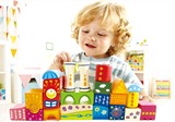 德国Hape奇幻城堡积木木制宝宝木质大块儿童玩具女孩男孩生日礼物