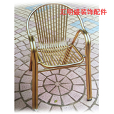 双管钛金不锈钢小圆管椅201#304加厚管全不锈钢椅子 沙滩椅子