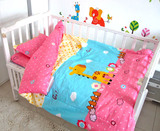 包邮幼儿园三件套 婴儿床单被套枕套 婴儿床品套件 纯棉尺寸订做